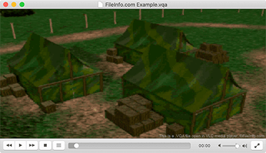 Screenshot of a .vqa file in VLC media player