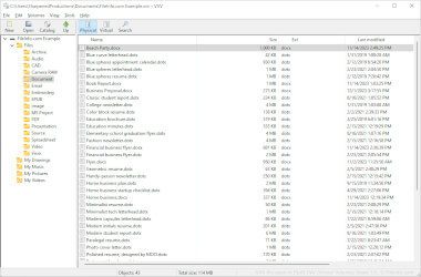 Screenshot of a .vvv file in VVV (Virtual Volumes View) 1.3