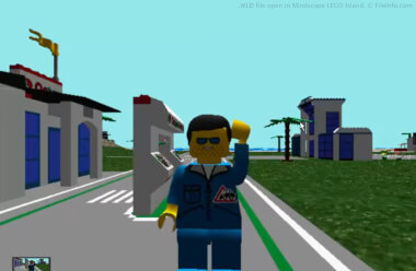Screenshot of a .wdb file in Mindscape LEGO Island