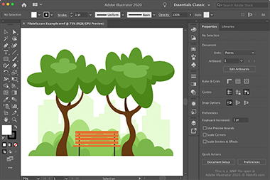 Screenshot of a .wmf file in Adobe Illustrator 2020
