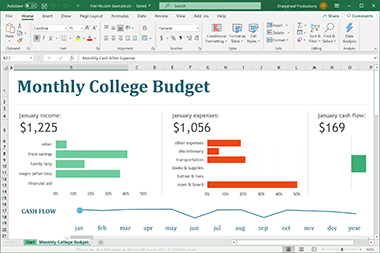 Screenshot of a .xls file in Microsoft Excel 365
