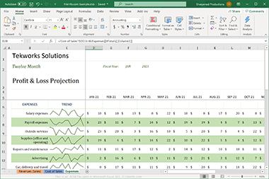 Screenshot of a .xlsb file in Microsoft Excel 365