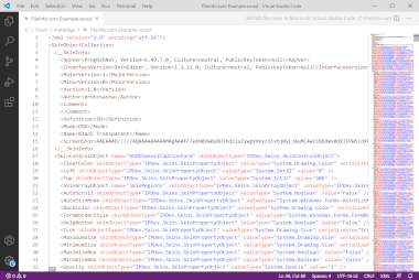 Screenshot of a .xsosd file in Microsoft Visual Studio Code