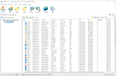 Screenshot of a .yz1 file in ZipGenius 6