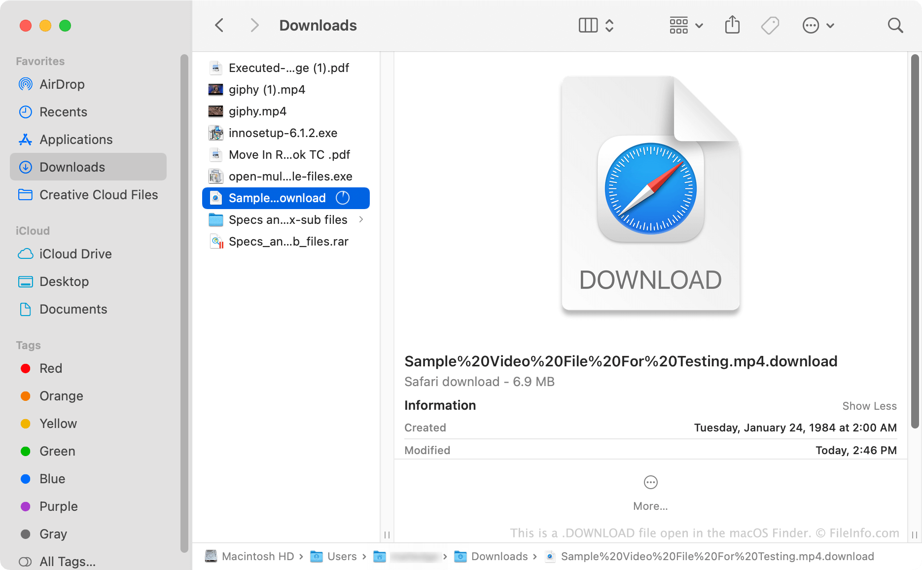how to download a file on a mac