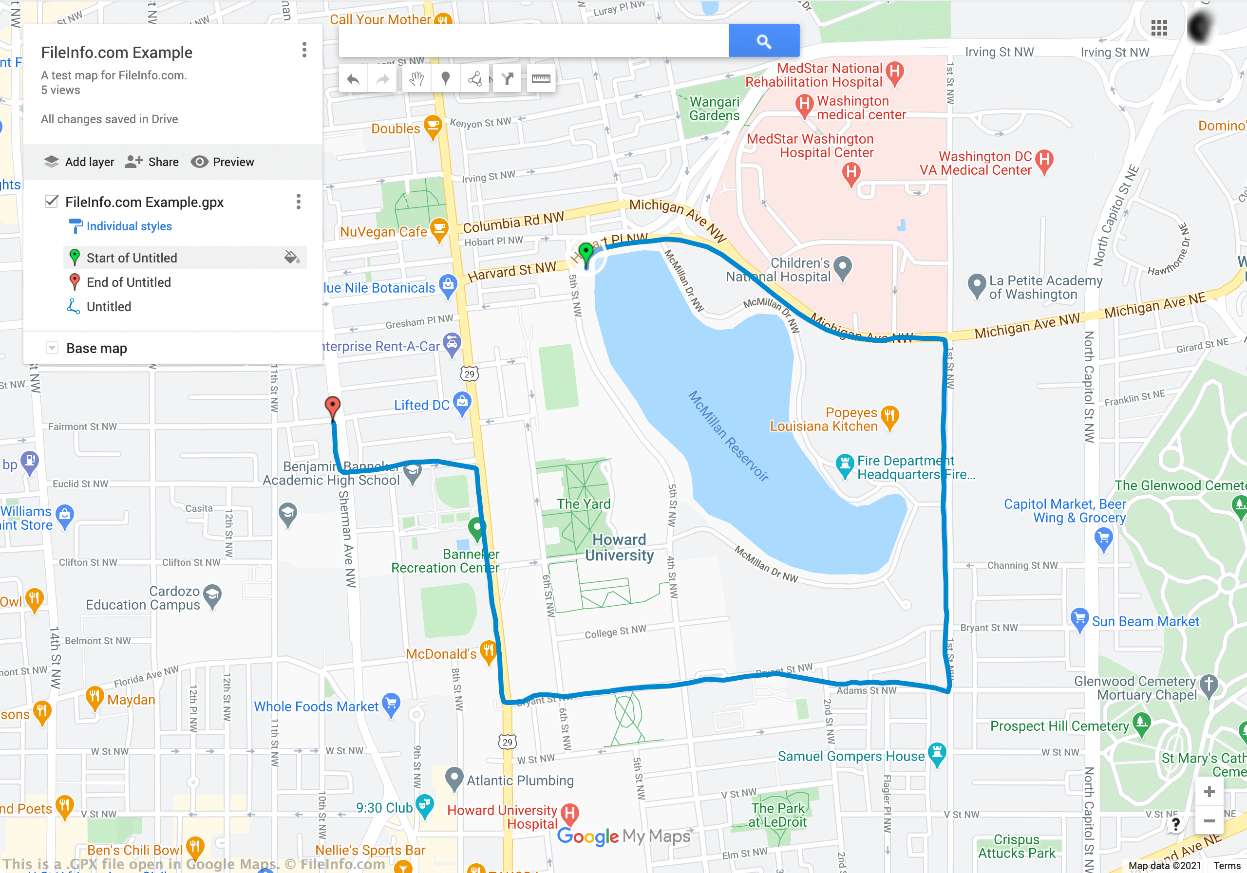 google map gpx viewer