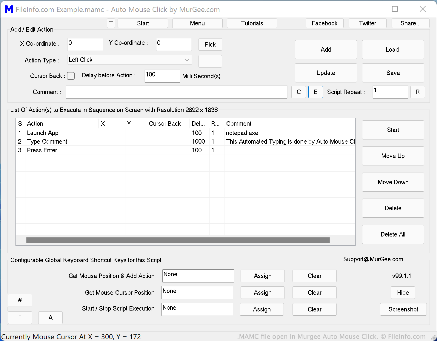 MurGee Auto Mouse Click Sample Scripts