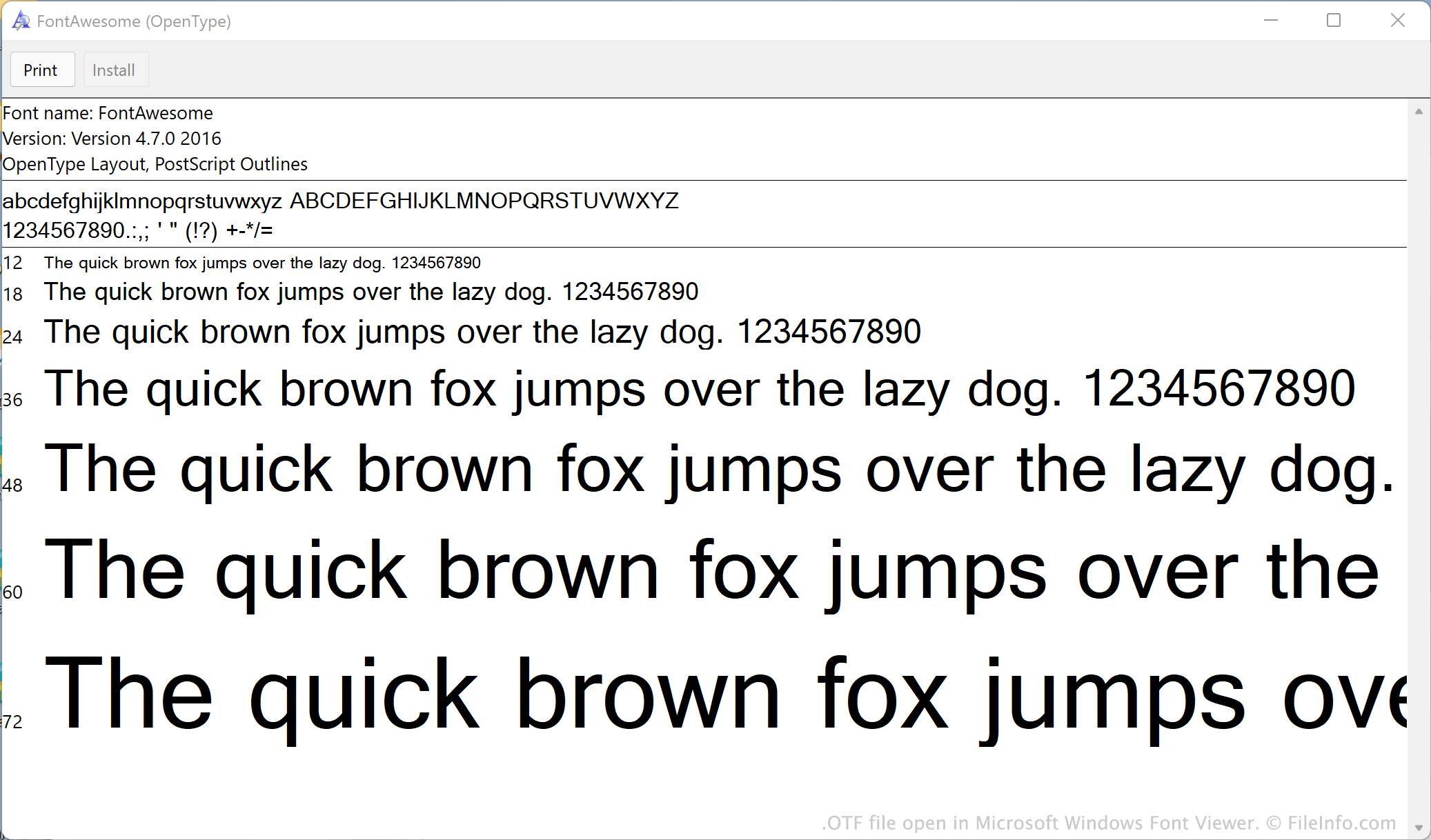 Font Extensions