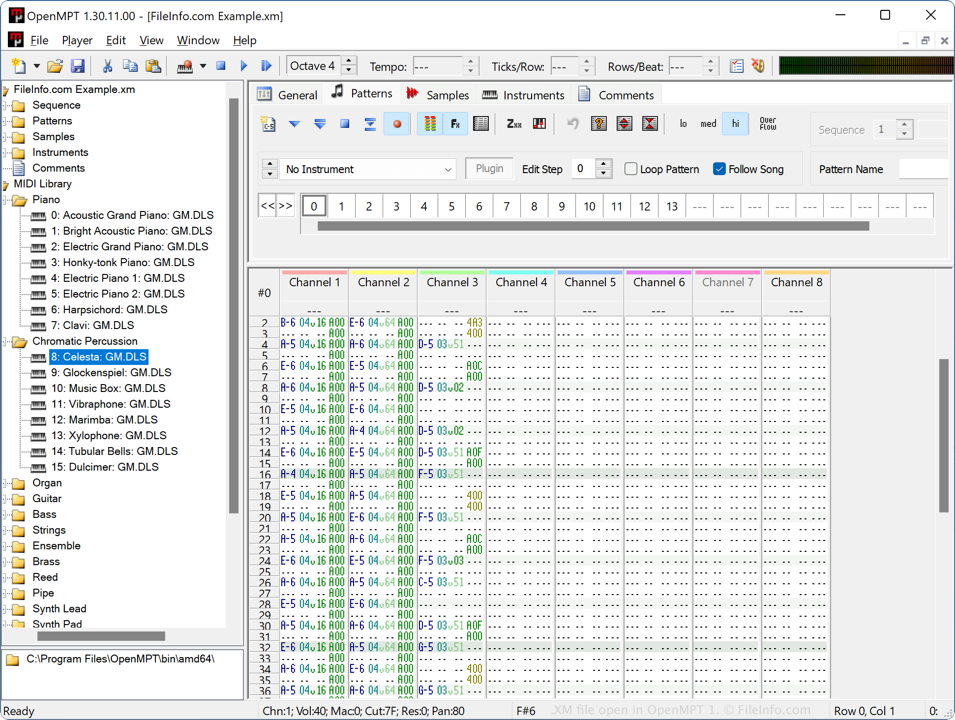 Extended Module Player