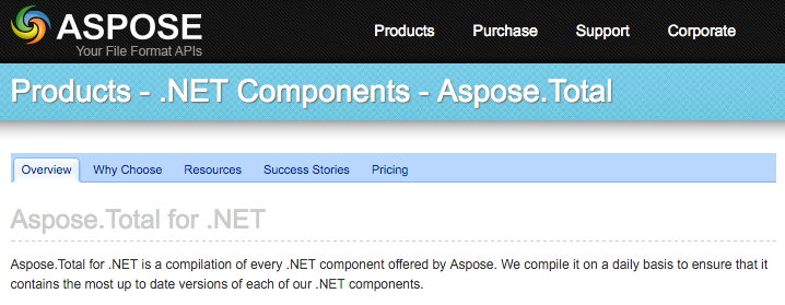 Aspose.Total for .NET