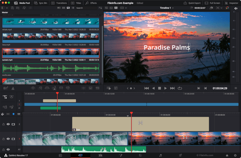 Blackmagic Design DaVinci Resolve 17 - Supported File Formats