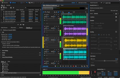 Screenshot of Adobe Audition 2023