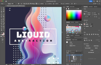 Screenshot of Adobe Illustrator 2023