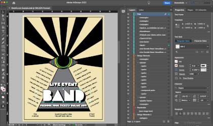 Screenshot of Adobe InDesign 2023