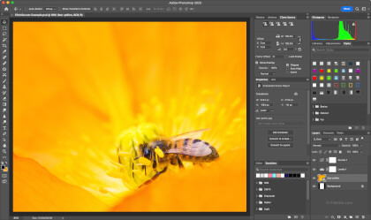 Screenshot of Adobe Photoshop 2023