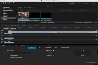 Screenshot of Adobe SpeedGrade CC 2015