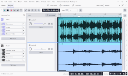 Screenshot of Audacity 4