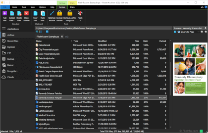 Screenshot of ConeXware PowerArchiver 2022 (Windows version)