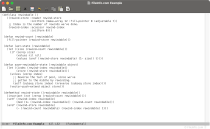Screenshot of GNU Emacs 28