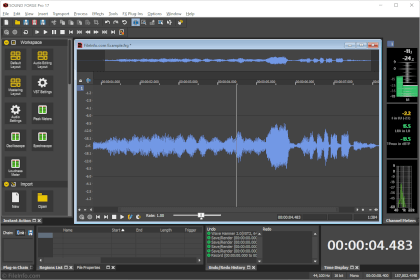 Screenshot of Sound Forge Pro 17