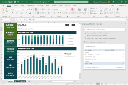 Screenshot of Microsoft Excel 365