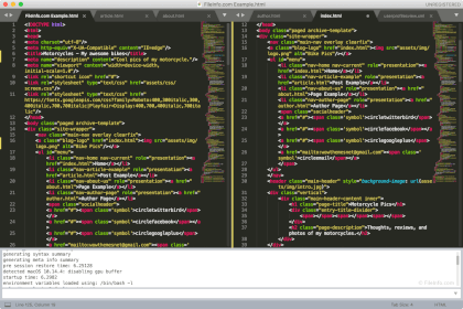 Screenshot of Sublime Text 3.2