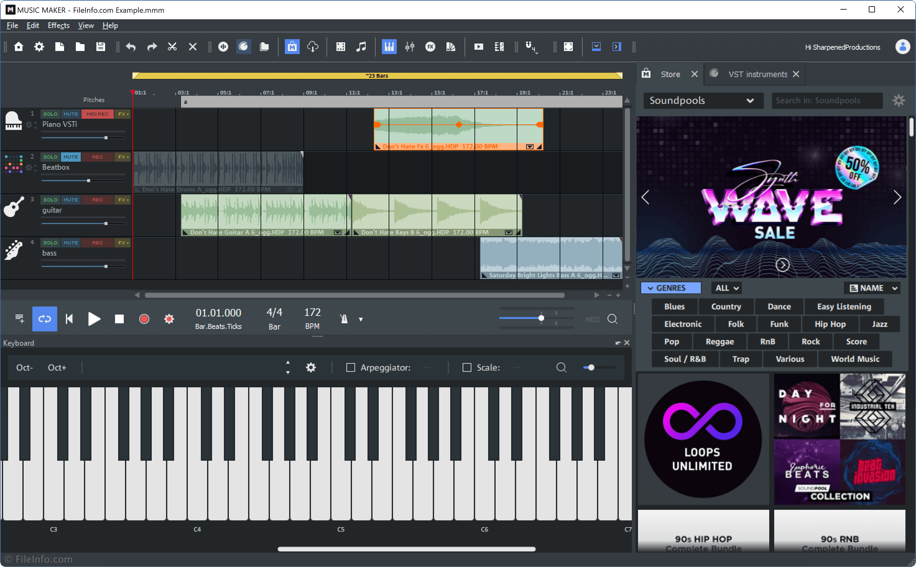 MAGIX Music Maker 2024 Supported File Formats